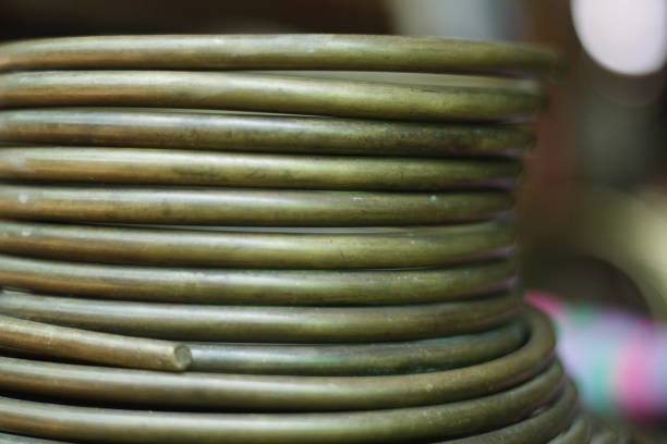 long neck hill tribe rings being displayed for tourists