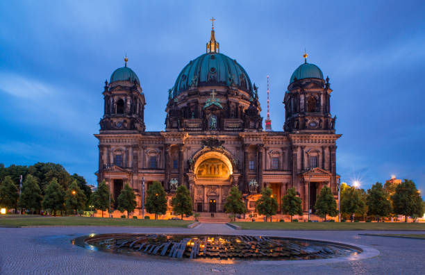 istock Evening view of Berlin Cathedral, Germany 668487638