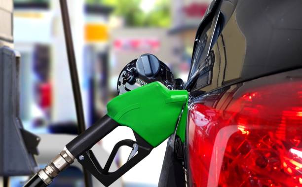 istock Car fueling petrol at station 668499996