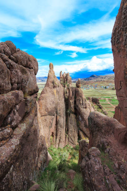 istock Hayu Marca, the mysterious stargate and unique rock formations near Puno, Peru 668520816