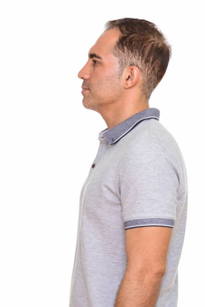 istock Profile view of mature handsome Persian man 668541262
