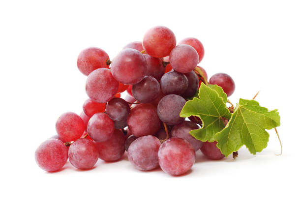 istock Purple grape isolated  on white - closeup 668547498