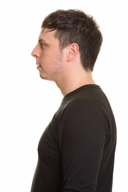 istock Profile view of man isolated against white background 668568618