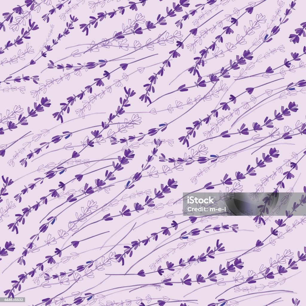 Lavender Colorful Seamless Vector Pattern Hand Drawn Graphic Flower Texture  Background Sketch Isolated On Background For Wallpaper Textile Fabric  Design Packaging Scrapbooking Wedding Card Stock Illustration - Download  Image Now - iStock