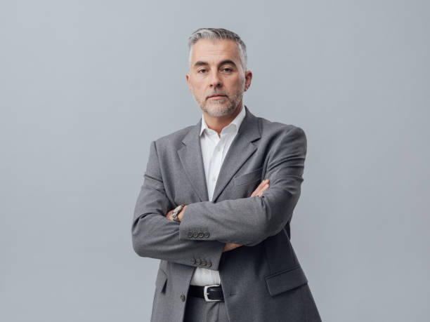 istock Confident businessman portrait 668596718