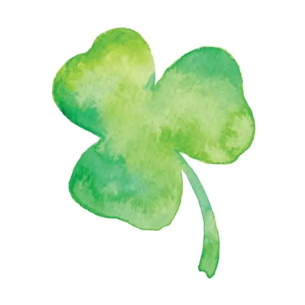 Vector illustration of Watercolor Clover