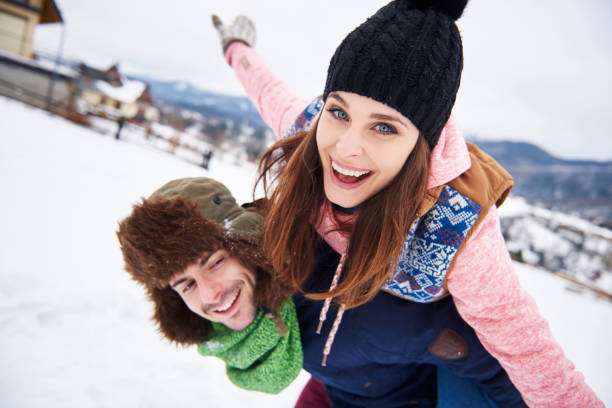 istock Loving couple over winter holidays 668603972