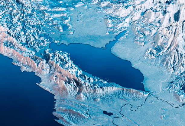 istock Lake Skadar 3D Render Satellite View Topographic Map Horizontal Blue 668620792
