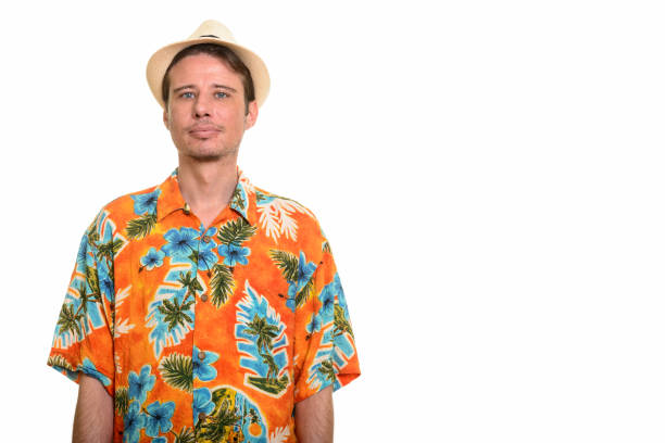 istock Handsome tourist man ready for vacation 668630730