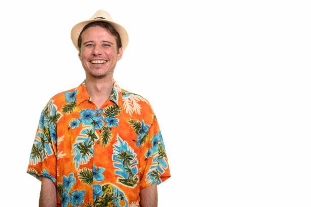 istock Happy handsome tourist man smiling ready for vacation 668630756