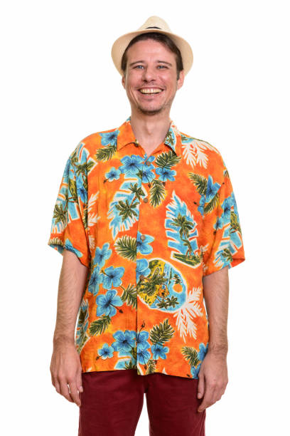 istock Happy handsome tourist man smiling and standing ready for vacation 668630784
