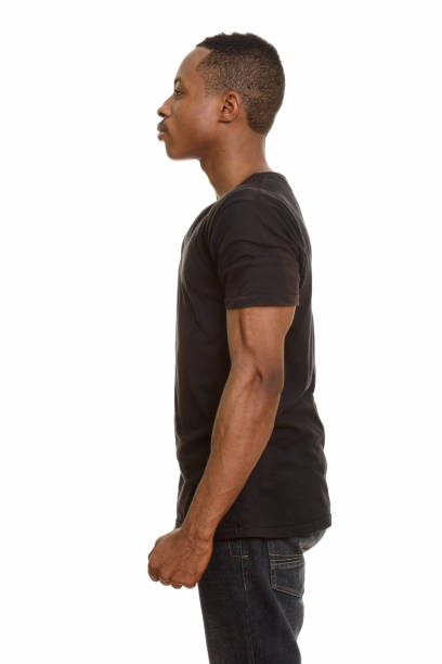 istock Profile view of young African man standing 668641386