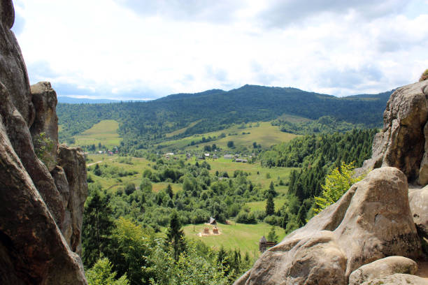 istock view to Carpathian mountains 668650494