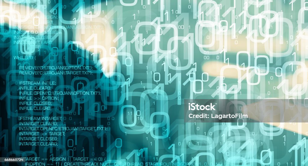 Background Computer Senseless Computer Virus Attack Cyber Security Green Background Stock Photo ...