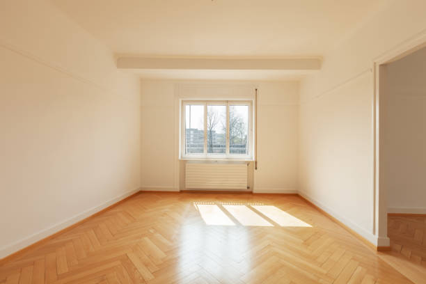 istock Interior of a modern apartment, empty room 668666908