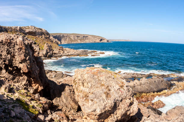 istock Kangaroo Island coastline, South Australia. Fish-eye lens. 668681174