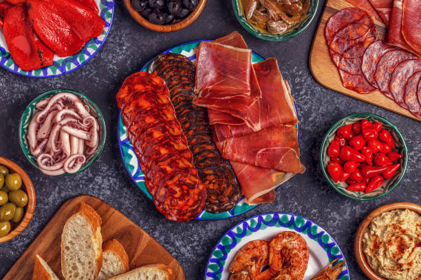 istock Typical Spanish concept of tapas. 668684690