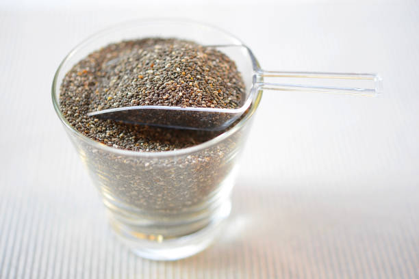 istock Organic Dry Black and White Chia Seeds 668688600