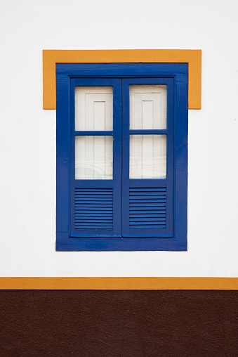 Paraty colonial style window of the city