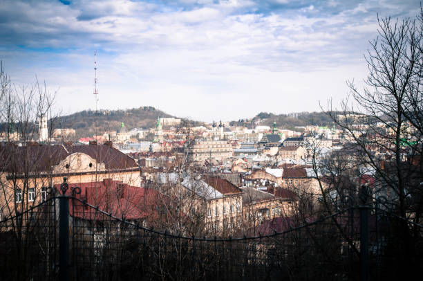 istock View of Lviv city in spring 668698548