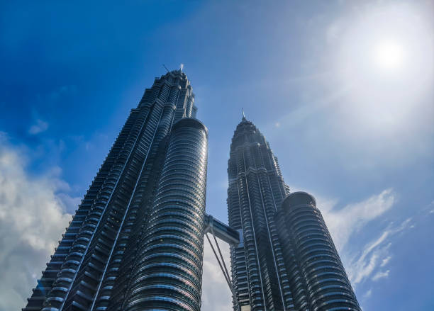istock The highest skyscrappers twin towers with bridge between, Kuala Lumpur 668708032