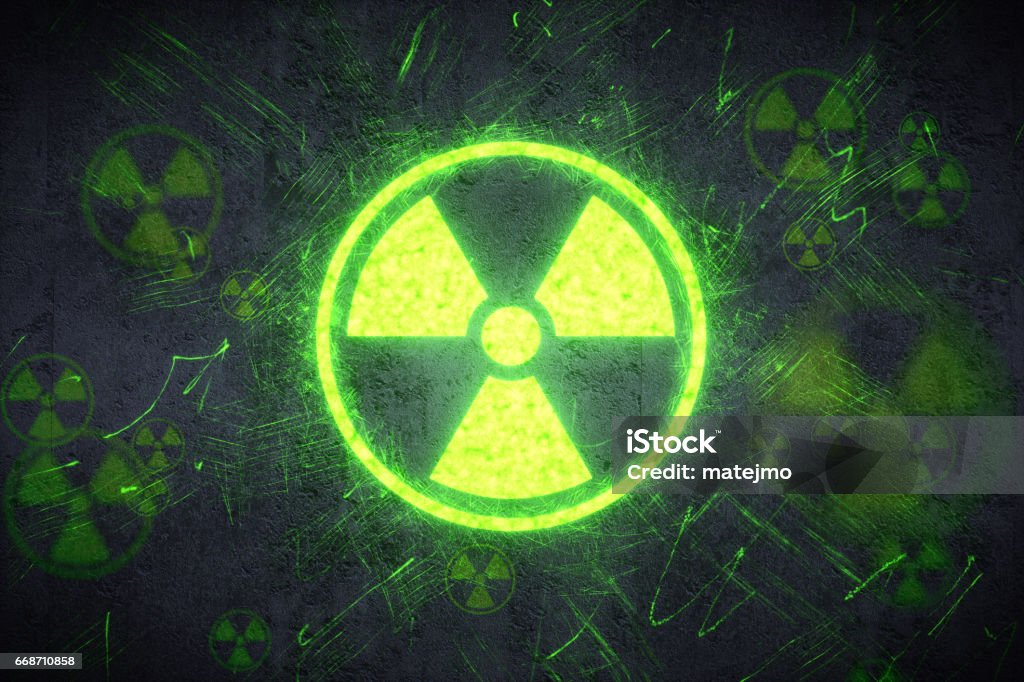 輻射警告設計 - 免版稅核武圖庫照片