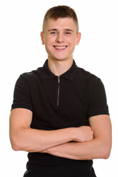 istock Young happy handsome man smiling with arms crossed 668718686
