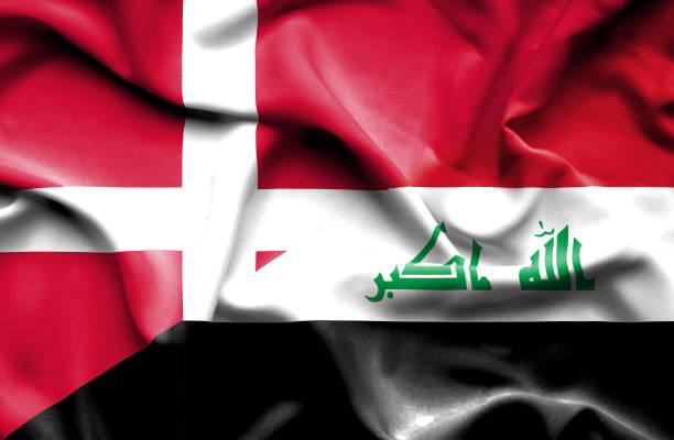 istock Waving flag of Iraq and Denmark 668721672