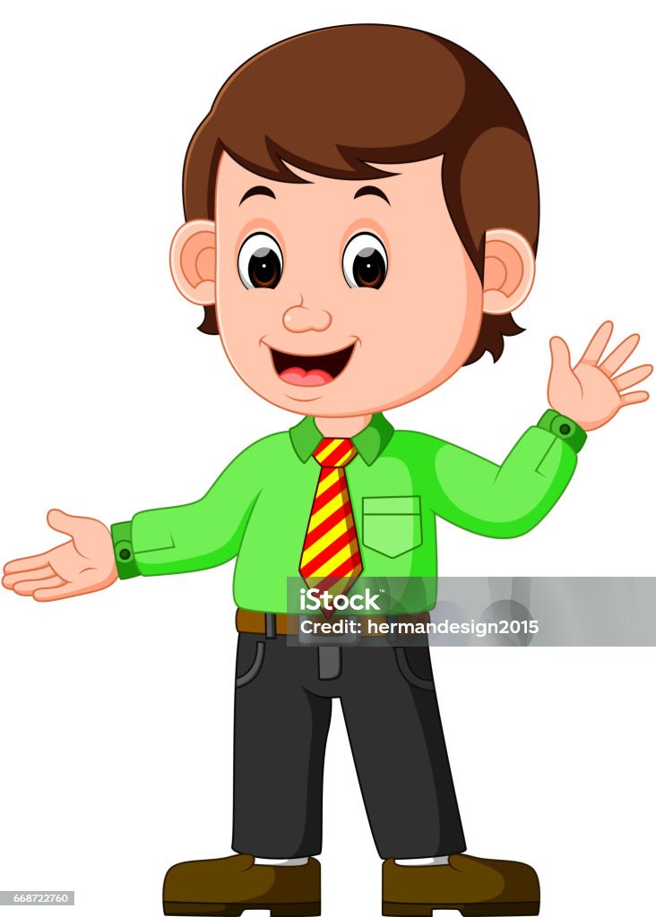 cute businessman cartoon illustration of cute businessman cartoon Adult stock vector