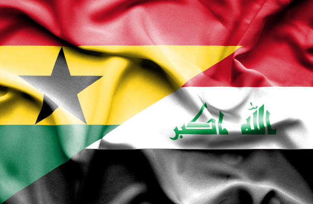 istock Waving flag of Iraq and Ghana 668736110