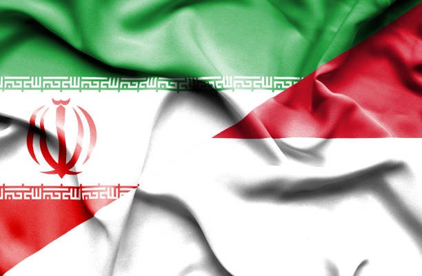 istock Waving flag of Monaco and Iran 668741148