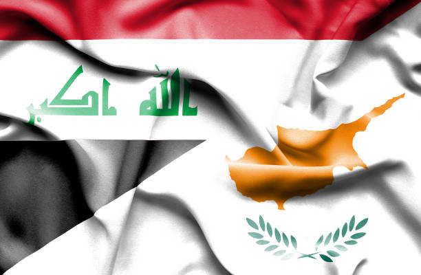 istock Waving flag of Cyprus and Iraq 668741482