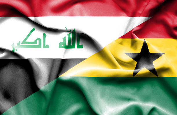 istock Waving flag of Ghana and Iraq 668741536
