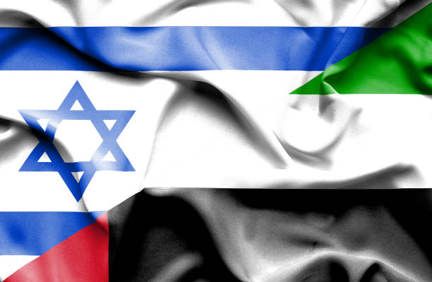 istock Waving flag of United Arab Emirates and Israel 668745130