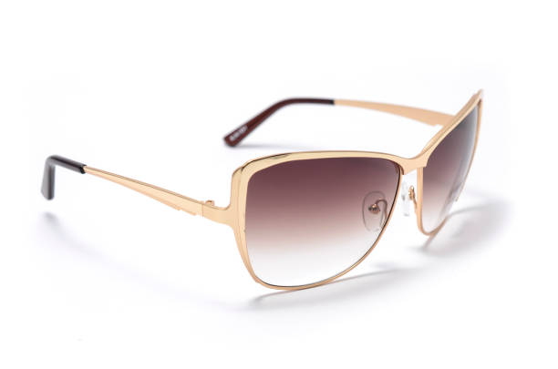 istock women's sunglasses with brown glass isolated on white 668745894