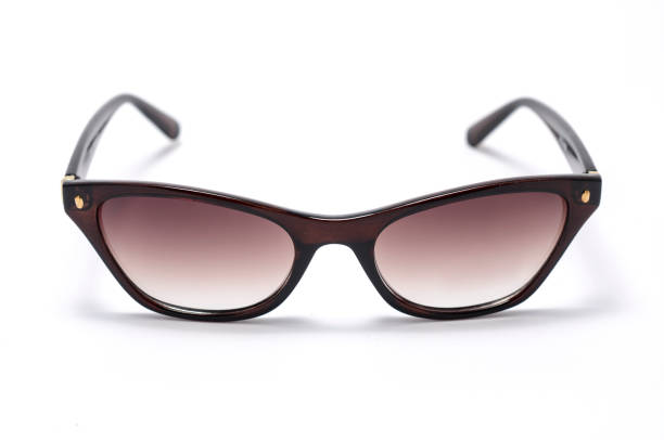 istock women's sunglasses with brown glass isolated on white 668745916