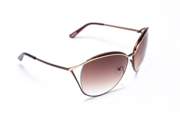 istock women's sunglasses with brown glass isolated on white 668745936