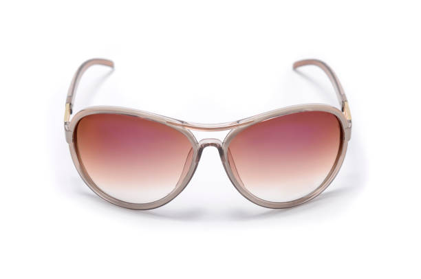 istock women's sunglasses with brown glass isolated on white 668746138