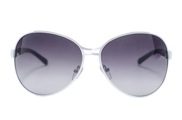 istock Sunglasses in an iron frame isolated on white 668746182