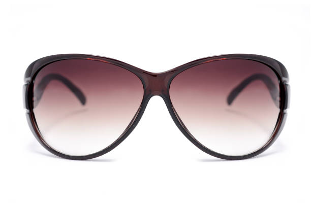 istock women's sunglasses with brown glass isolated on white 668746272