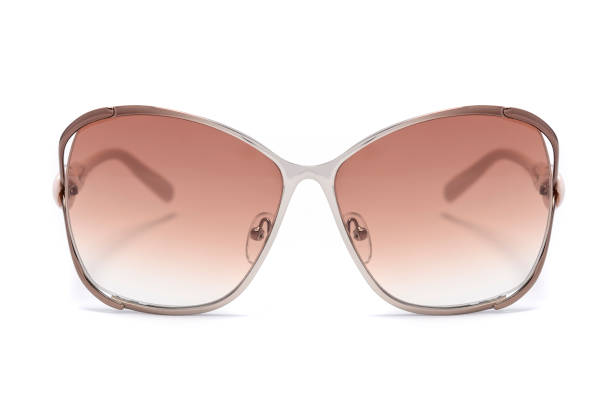 istock women's sunglasses with brown glass isolated on white 668747116