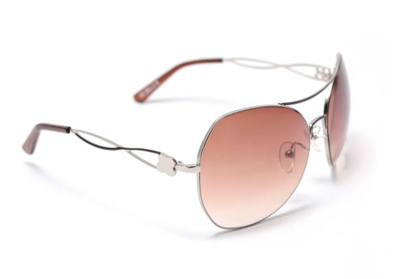 istock women's sunglasses with brown glass isolated on white 668748344