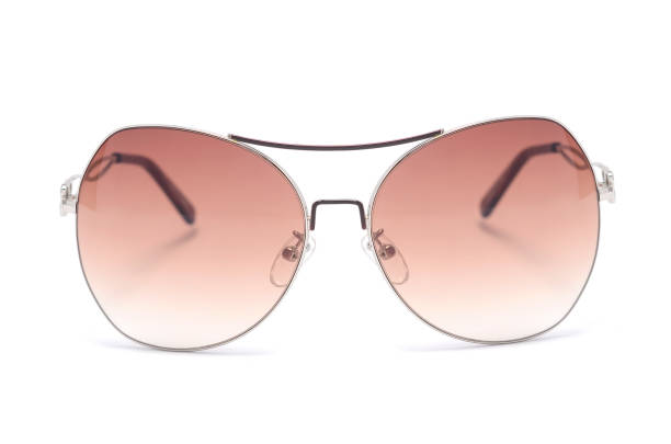 istock women's sunglasses with brown glass isolated on white 668749038
