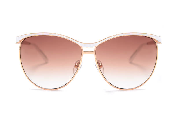 istock Sunglasses in an iron frame with brown glass isolated on white 668750410