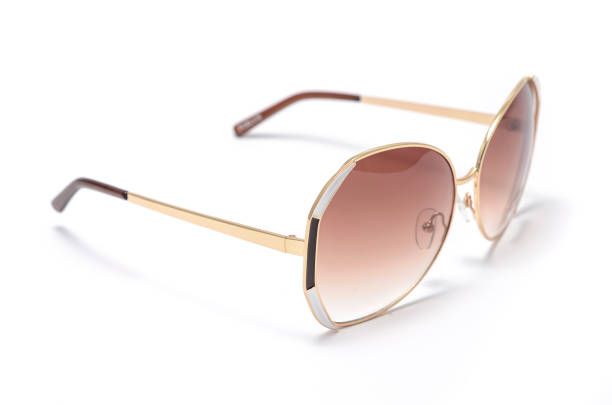 istock women's sunglasses with brown glass isolated on white 668750450