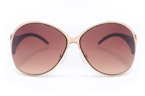 istock women's sunglasses with brown glass isolated on white 668750508