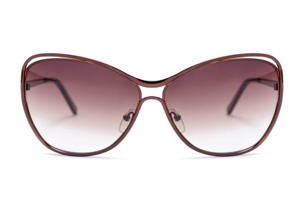 istock women's sunglasses with brown glass isolated on white 668750592