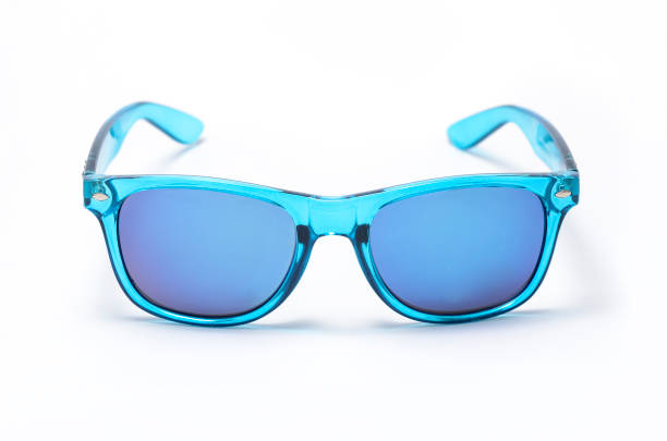 istock Sunglasses in a transparent yellow frame isolated on white 668750612