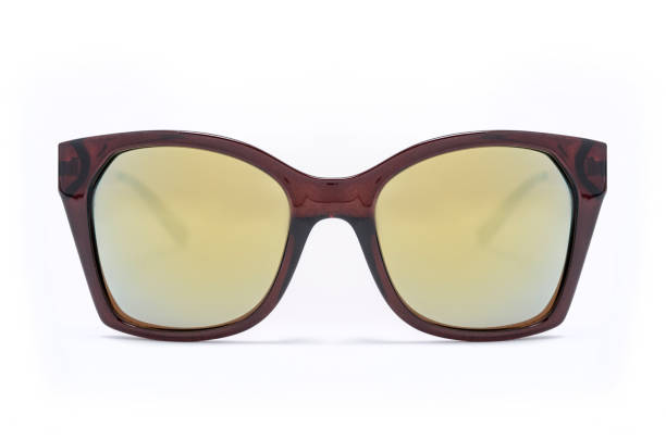 istock Sunglasses with wide frame isolated on white 668750674