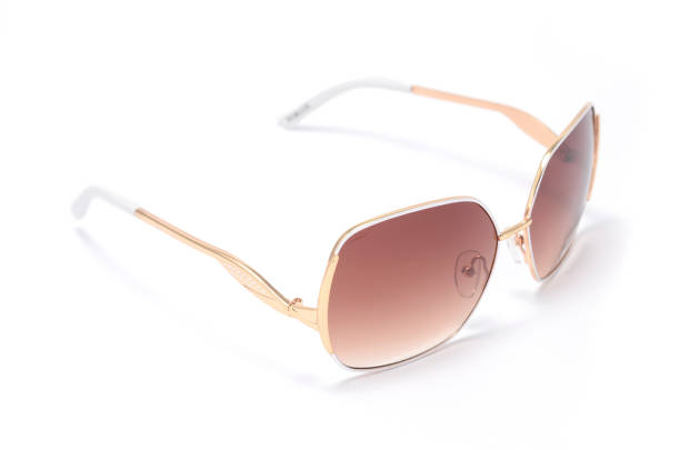 istock women's sunglasses with brown glass isolated on white 668750788